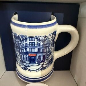 Supreme Blue and White Floral Mug